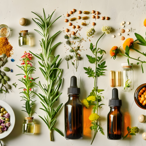herbs and flowers and supplements for health coaching
